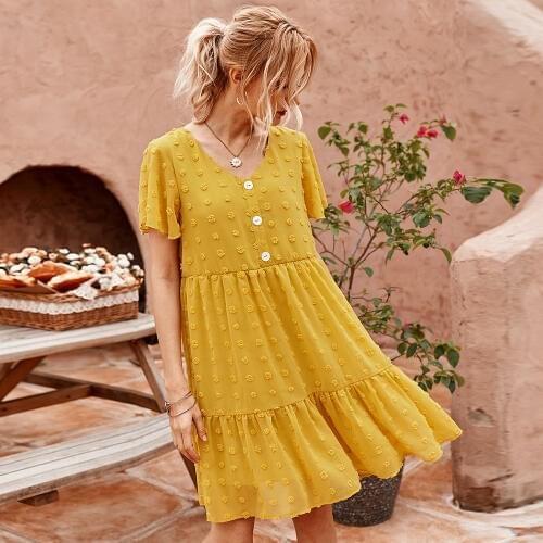 Saiqigui Summer Chiffon Dresses