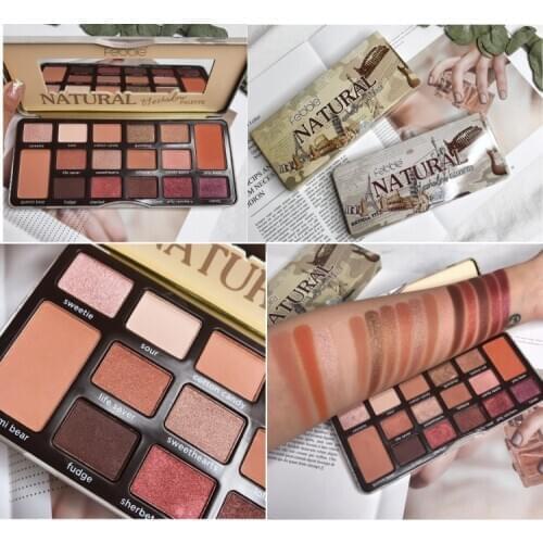 Chocolate Makeup Eyeshadow Palette 16 Colors Shimmer Matte Glitter Makeup Palette Smoky Pigmented Eyeshadow Palette Cosmetic