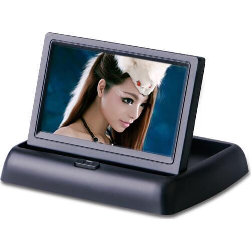 Foldaway 4.3" 4.3 inch TFT LCD display monitor car DVD players LCD monitor Color Car Rearview Monitor for Car Reverse camera