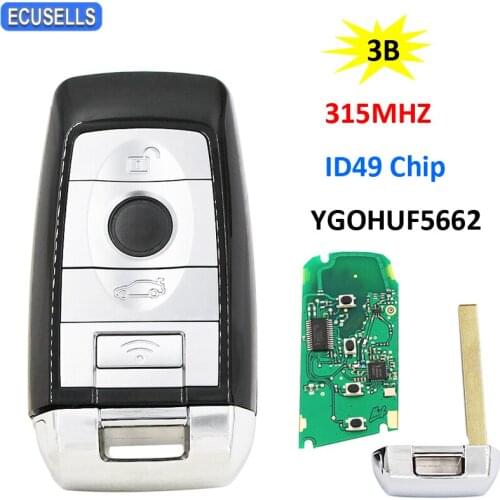 Smart Key for Rolls-Royce Phantom Style Remote Car Key 315MHZ ID49 Chip for BMW F 5 7 Series FEM / BDC CAS4 CAS4+ YGOHUF5662