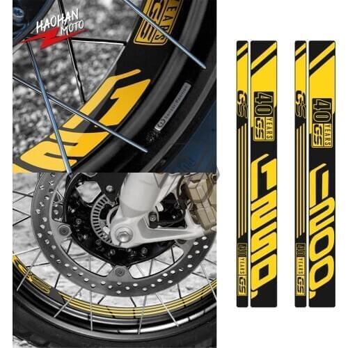 For BMW R1200GS R1250GS Adventure 2014-2021 Motorcycle Wheel Reflective 40 Years Rim Sticker
