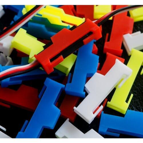 50Pcs Servo Extension Cable Buckle Clip Flight Controller Cords Fastener Jointer Plugs Fixing Holder for RC Drone Quadcopter