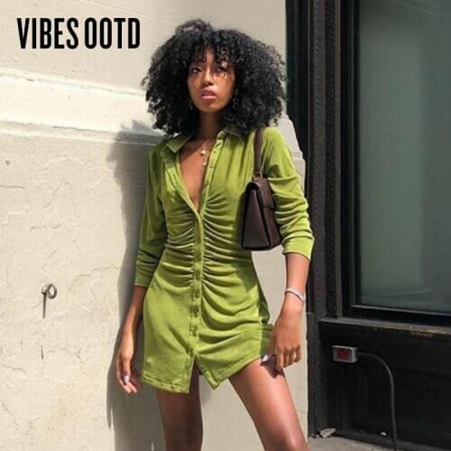 VIBESootd Fashionable Shirt Dresses