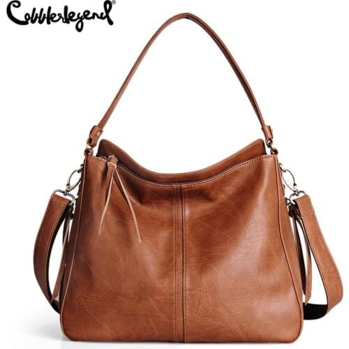 Cobbler Legend Vintage Handbags for Women Genuine Leather Shoulder Bag Female Crossbody Hobos Bag Ladies Tote 2019 Designer