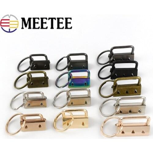 10/20pcs 20/26/32mm Belt Webbing Metal Tail Clip Ring Strap End Clips Clasp Wallet Leather Keychin Buckle Stopper DIY Crafts