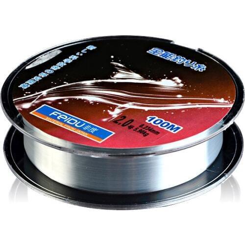 10pcs/lot 100m Fluorocarbon Fishing Line Sink Monofilament Fluorocarbon Line Leader Fishing Line Invisible Nylon Line Pesca