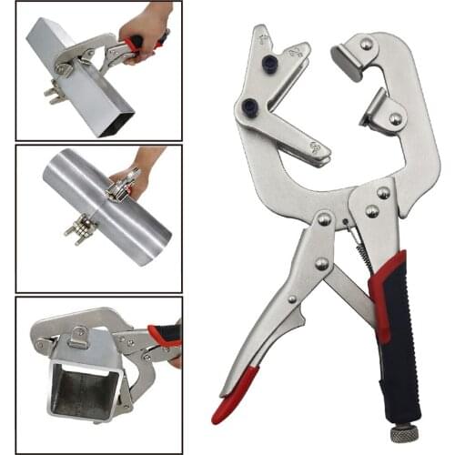 2 in 1 C Clamp Dual Purpose 90 Degree Right Angle Clip Metal Fix Plier Locator for Woodworking Joinery Locking Pliers