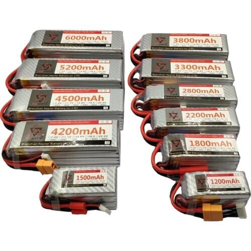 22.2V 6S RC LiPo Battery 6S 1500 2200 2600 3500 4000 4200 4500 5200 6000mAh 25C 35C 60C 6S For Helicopter Airplane Aircraft Car