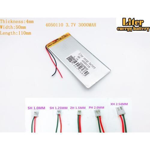 4050110 3.7V 3000MAH tablet polymer rechargeable battery for 3.7V 4050110 PLUG Lithium polymer battery