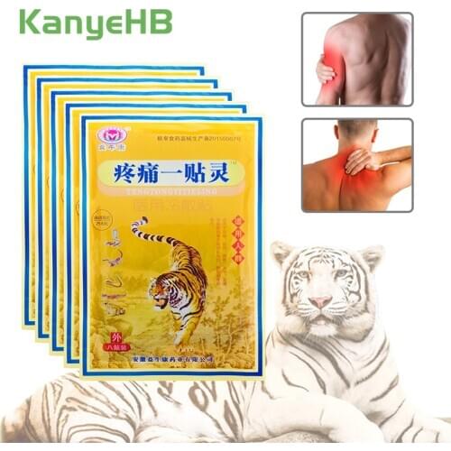 48pcs/6bags Tiger Balm Pain Relief Patch Body Back Muscle Arthritis 100% Original Natural Herbal Medical Joint Pain Plaster A084