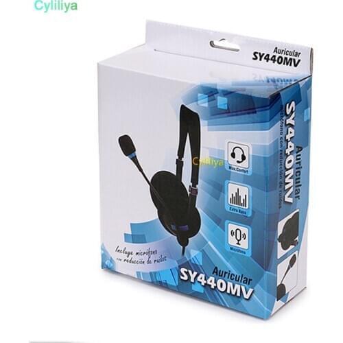 5pcs USB Headset with Microphone Noise Cancelling Computer PC Headset Lightweight Wired Headphones for PC /Laptop/Mac/ School