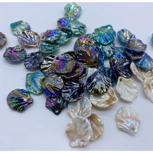 50pcs Colorful Petals Earrings Making Connectors for DIY Bracelet Charms Pendants Jewelry Findings Women Girls Hair Accessorie