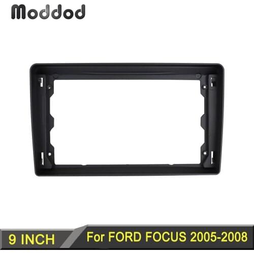 9 Inch Fascia Fit for FORD FOCUS 2005-2008 Stereo DVD Player Install Surround Trim Panel Kit Face Plate Car GPS Frame Bezel