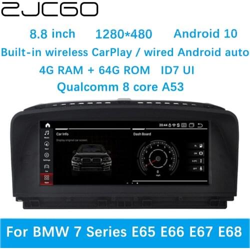 ZJCGO Car Multimedia Player Stereo GPS DVD Radio Navigation Android Screen System for BMW 7 Series E65 E66 E67 E68 2001~2008