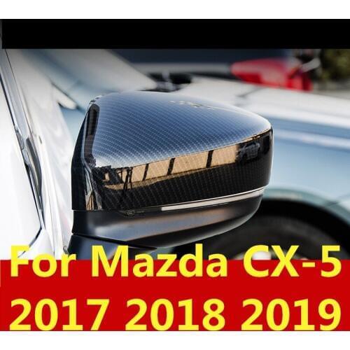 For Mazda CX-5 CX5 CX 5 2017 2018 2019 Car Rear-view Mirror Covers Shell Rearview Mirror Edge Guards Cover Car accessories