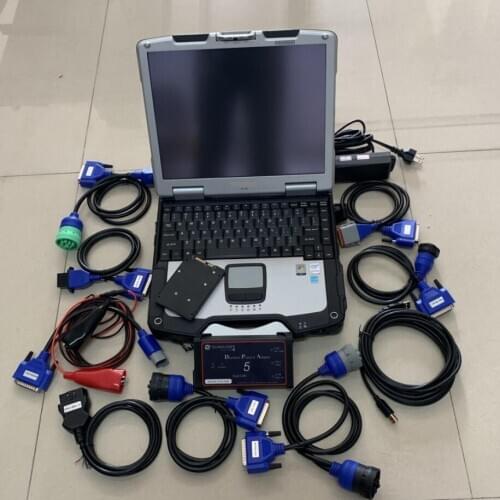 Heavy truck diagnostic dpa5 dearborn protocol adapter 5 scanner ssd software with laptop CF-30 used computer ready to work
