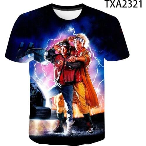 Back To The Future Movie Men Women Children 3D T-Shirt Fashion Harajuku T Shirt Cool Tops Boy Girl Kids Streetwear Tee