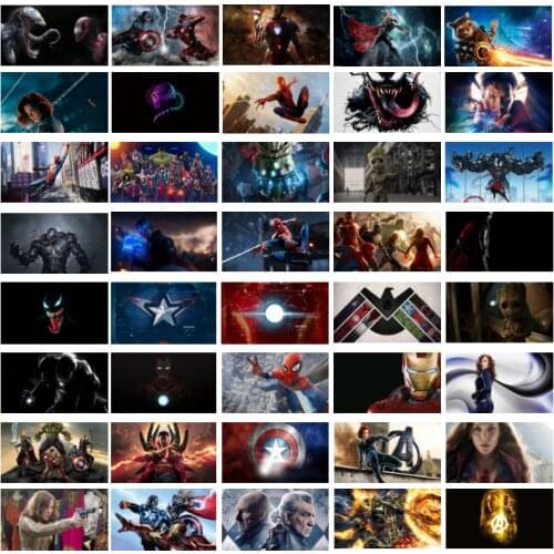 Various Styles of Marvel Superhero Prints Avengers Home Decoration Spiderman Hero Canvas Painting Print Wall Art Childrens Room