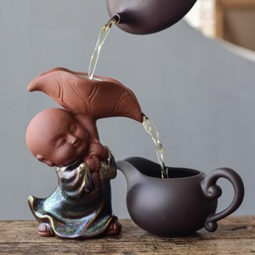 Creative little monk Zisha tea filter fair cup tea leak set tea filter screen tea partition lazy tea accessories tea accessories