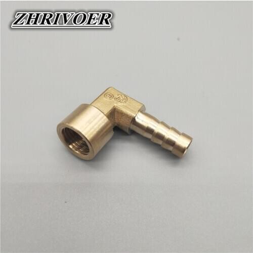 Brass Hose Barb Fitting Elbow 8mm 10mm 12mm 16mm To 1/4 1/8 3/8 1/2" BSP Female thread Barbed Coupling Connector Joint Adapter