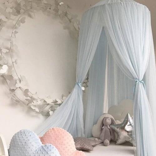 Summer Children Kid Bedding Mosquito Net Romantic Baby Girl Round Bed Mosquito Net Bed Cover Bed Canopy For Kid Nursery CA