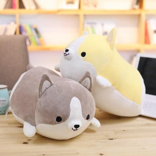 30/50/60cm Cute Corgi Dog Plush Toy Stuffed Soft Animal Cartoon Pillow Lovely Christmas Gift for Kids Kawaii Valentine Prese