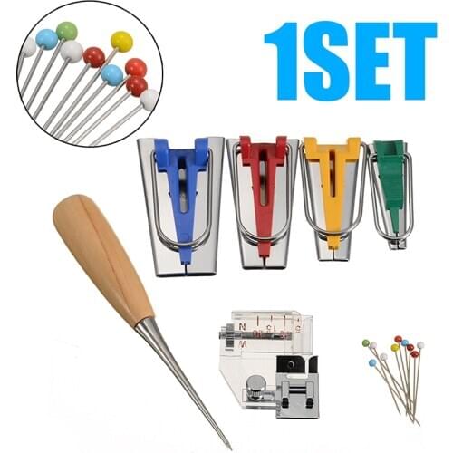 6/12/18/25MM Machine Tools Binding Sew Multifunction Sewing Bias Tape Maker Set DIY Patchwork Quilting Sewing Tool