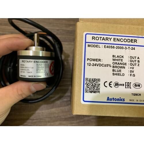 New package Autonics incremental rotary encoder E40S6-2000-3-T-24 Pulse 2000P / R 12-24VDC