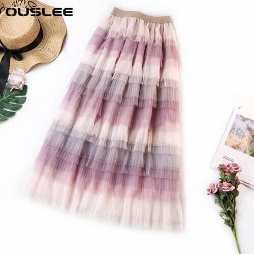 OUSLEE Pleated Skirt