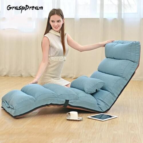 Lazy sofa single balcony bedroom chair Japanese folding multifunctional Lounge chair tatami Creative casual floor chair