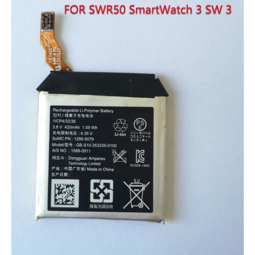 Easylander Replacement Smart Watch Battery GB-S10-353235 For SONY GB-S10 SmartWatch 3 SW3 SWR50 3SAS S10 420mAh