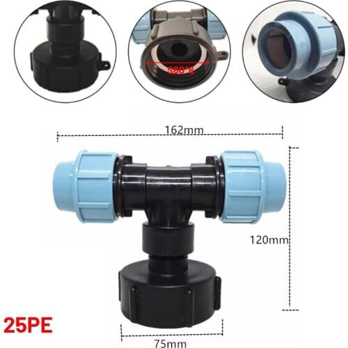 Water Pipe Connector Garden Lawn Hose IBC Adapter Practical Tap Fitting Tool Plastic Joint Garden Watering Accessories