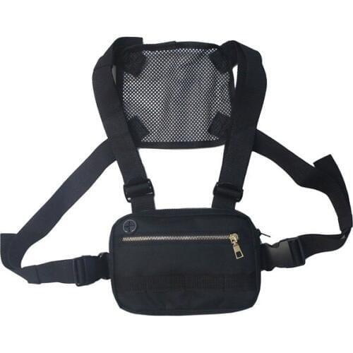 Small Functional Tactical Chest Bag Men Women Hip Hop Streetwear Waist Bag Adjustable Tactical Chest Bags Fanny Pack