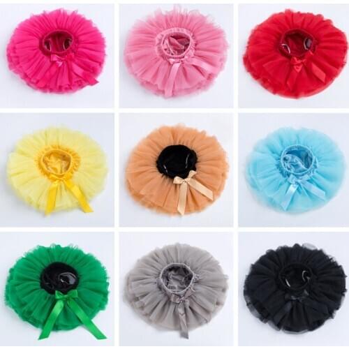 12 Colors Summer 0-24M Baby Skirt Solid Color Infant Toddler Baby Girl Tutu Sikrt Kids Newborn Baby Girl Saias with Bow