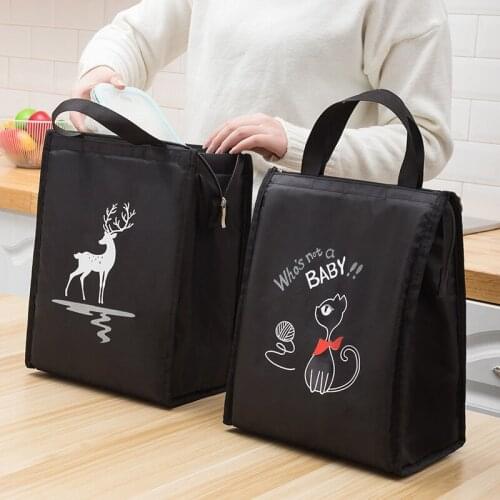 1 pcs Aluminum foil thickened large lunch box insulation bag simple portable lunch box bag with rice bag