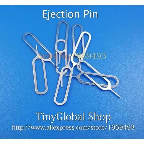 XGE 10pcs/lot Sim Card Tray Open Eject ejector Pin Key For iPhones 7 plus 7P 6 6S 6P 6plus 4S 5 5S high quality
