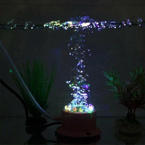 12V 100MA Mini LED Colorful Aquarium Decoration Bubble Lamp Submersible Water Light For Fish Tank Drop Shipping