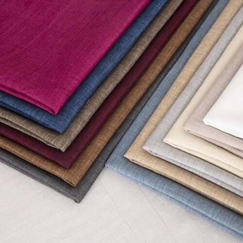 150*50cm Plain Twill Linen Sofa Fabric Upholstery Materials Tablecloth Curtain Cloth DIY Sewing Needlework