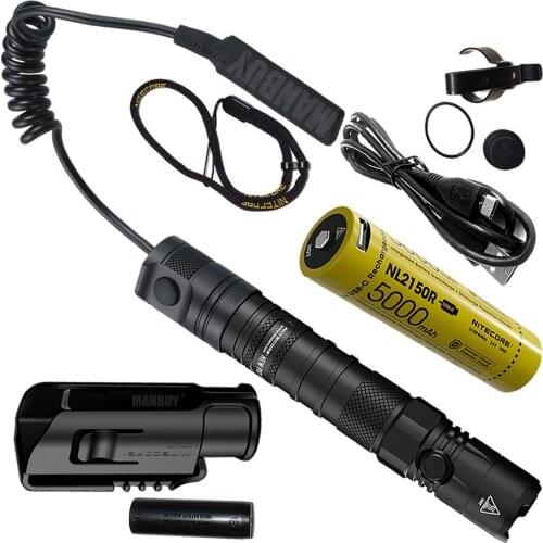 2021 nitecore RSW3 Remote Switch+ newP12 EDC LED Flashlight 5000mAh NL2150R 21700 USB Rechargeable Battery Quick Holster outdoor