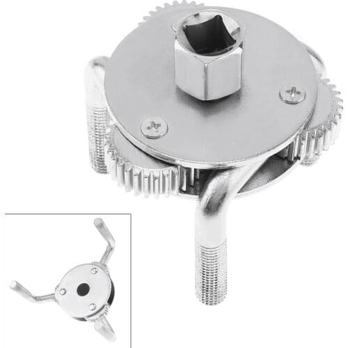 69-130mm Wrench Adjustable Round Three-Claw Filter Wrench Two Way Oil Filter Wrench for Car Trucks Wrench Accessories