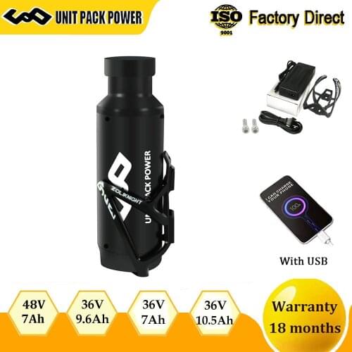 UPP Mini Bottle Battery 36V 10.5Ah Ebike Small Water Bottle Sanyo Cell Battery 36V With 42V 2A Charger for 500W 350W 250W Motor