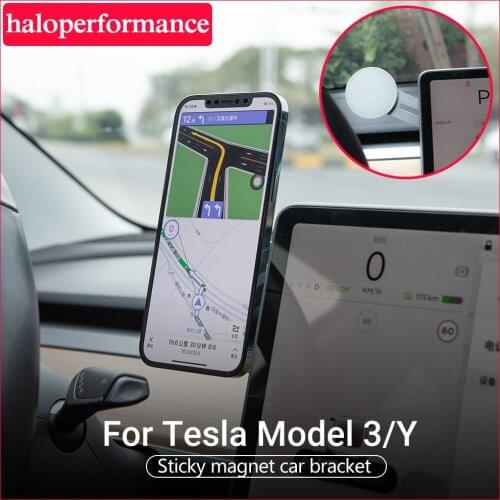 Model3 Car Holder Mobile Phone Holder Cradle Stable For Tesla Model 3 2021 Accessories model 3 Tesla Model Y Three Only Iphone12