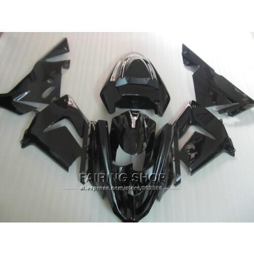 Black Fairings For Kawasaki Ninja zx10r 2004 2005 04 05 Injection mold Fairing kit EMS free 100%fit n51