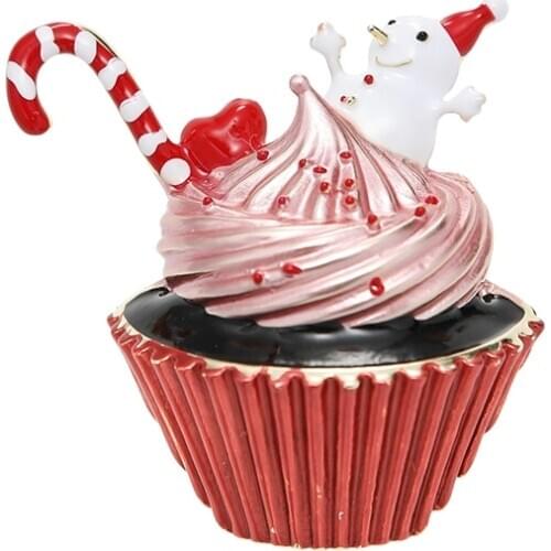 CINDY XIANG New Arrival Enamel Snowman Cake Ice-cream Brooches For Women Fashion Jewelry Kids Accessories Beautiful Pin Brooch