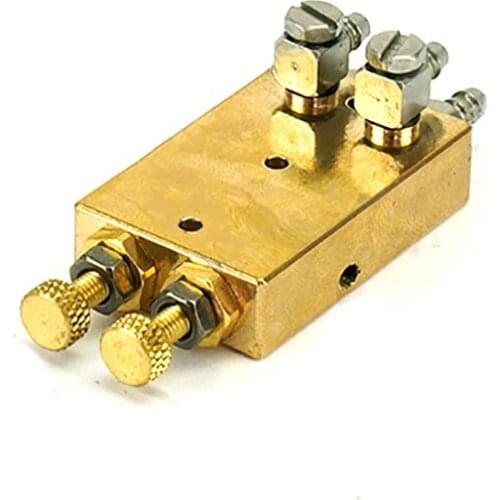 For 1/14 Hydraulic RC Dumper Truck Excavator Metal Overflow Valve Double Tubing Relief Valve DIY Upgrade Modification Parts