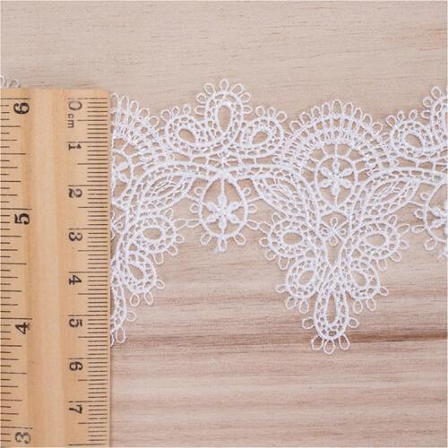 Light ivory 5.5CM Embroidery guipure lace trim for sewing dress and veilss material