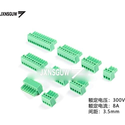 5PCS KF2EDGK-3.5-2P 3P 4P 5P 6P 7P 8P 9P 10P 12P/plug 300V/8A3.5mm Pluggable Terminal block PCB CONNECTOR PLUG-IN TEMINAL BLOCK