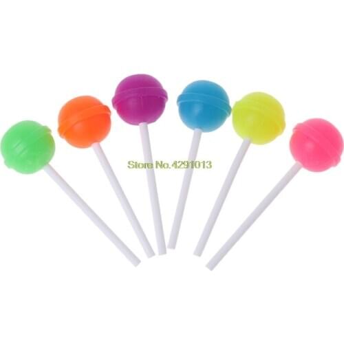6Pcs Creative Sweet Candy Lolipop Eraser Cleaner For Kids Gift School Supplies Drop Shipping Support