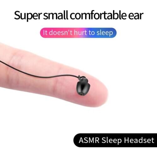 Sleeping Earphone Soft Silicone Headset Lightweight Earphone with Microphone 3.5mm Noise cancelling Earphone for Xiaomi Huawei