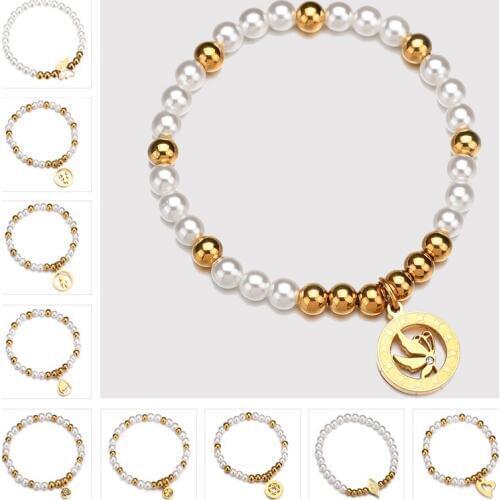 Nextvance Boy Girl Shell Butterfly Beaded Bracelet Boho Rhinestone Animal Elastic Rope Bracelets for Kids Birthday Gift